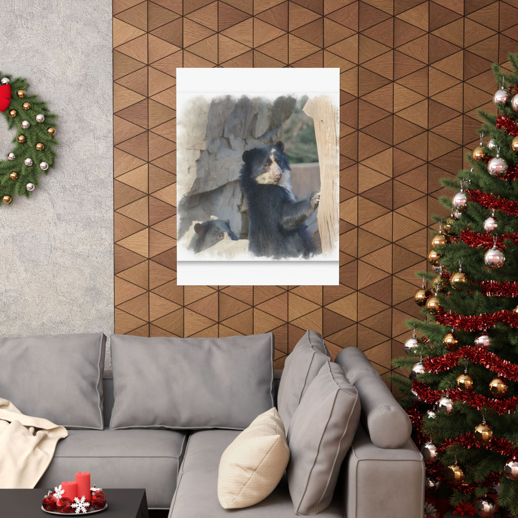 Watercolor — Bear — Matte Poster