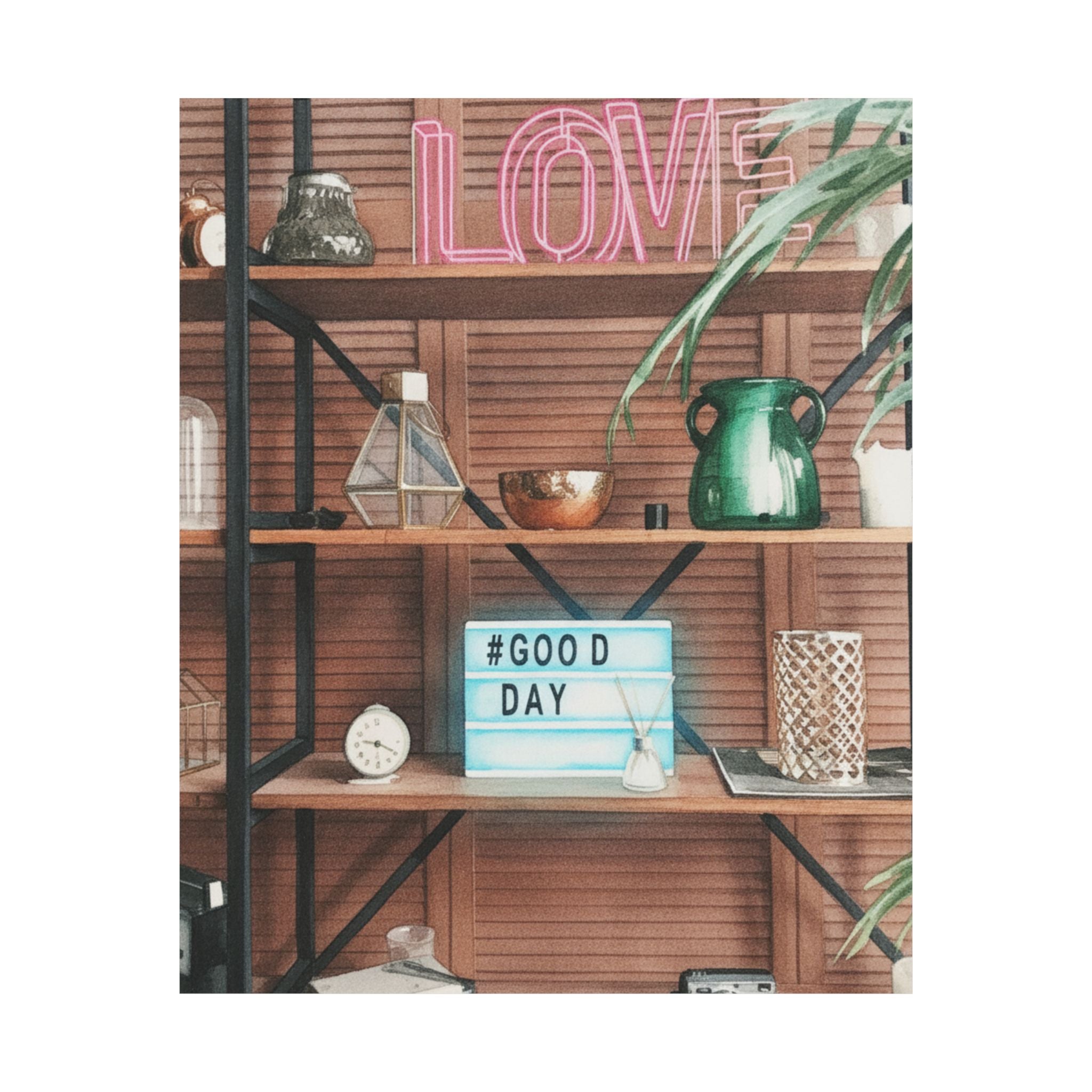 Watercolor — Home — Matte Poster