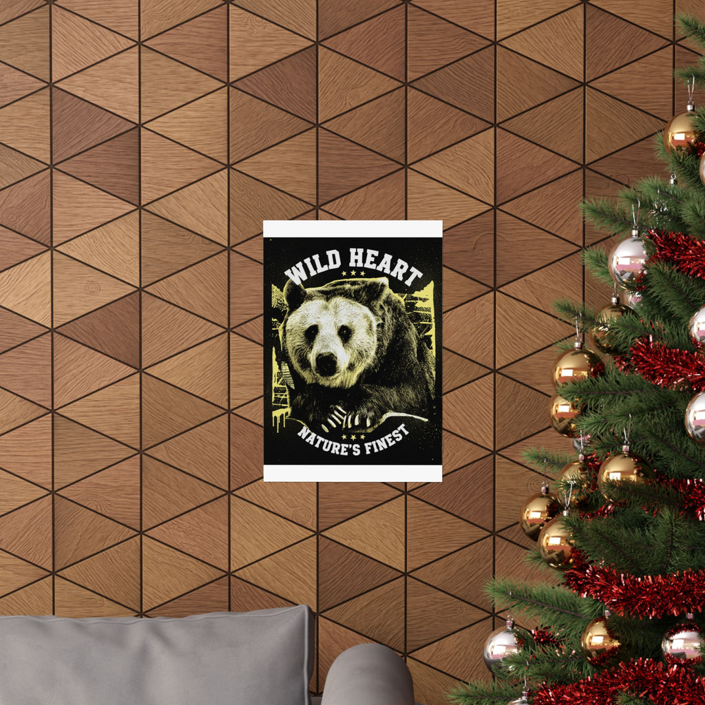 Streetwear Collage — Bear — Matte Poster