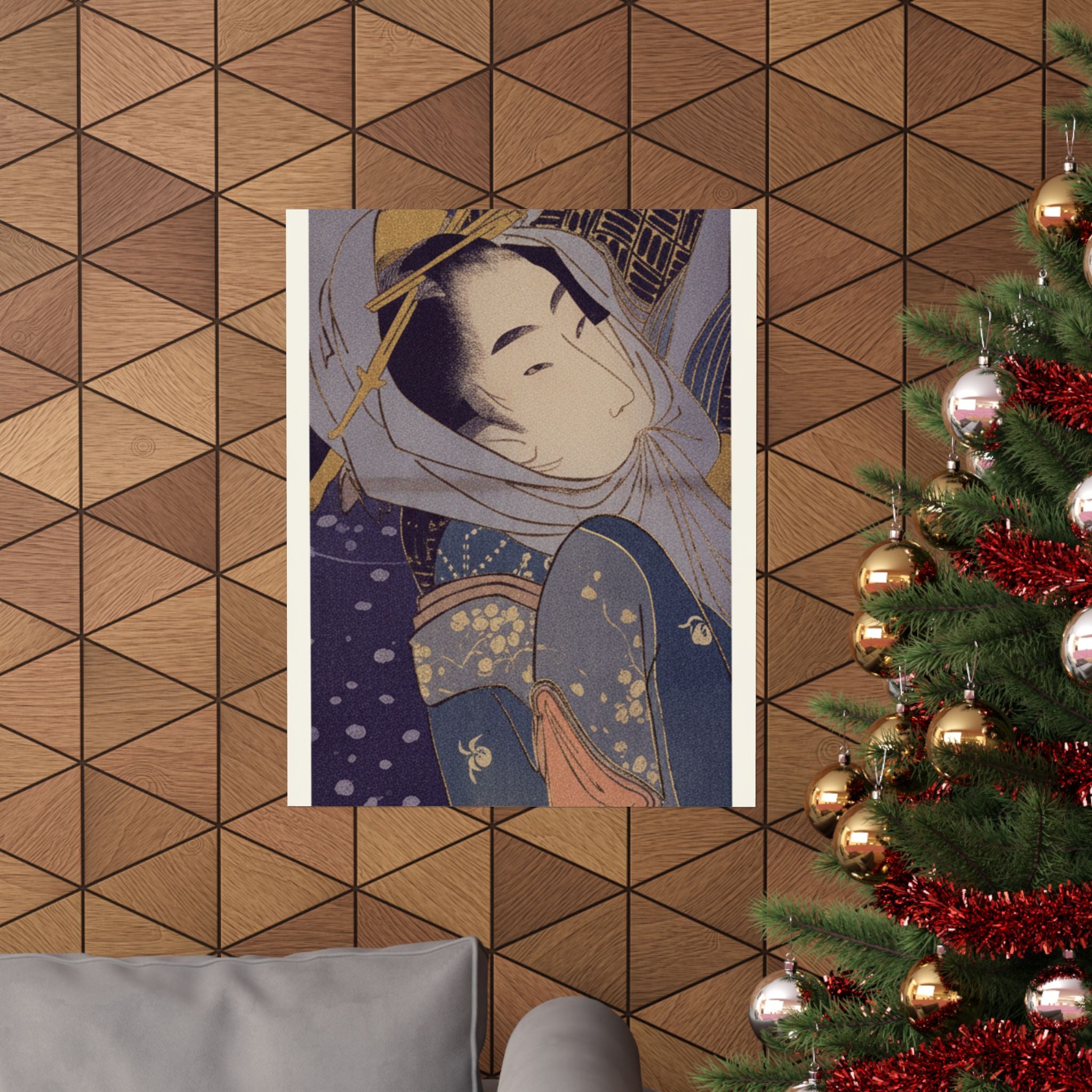 Celestial — Girl And Lover In Snow — Matte Poster