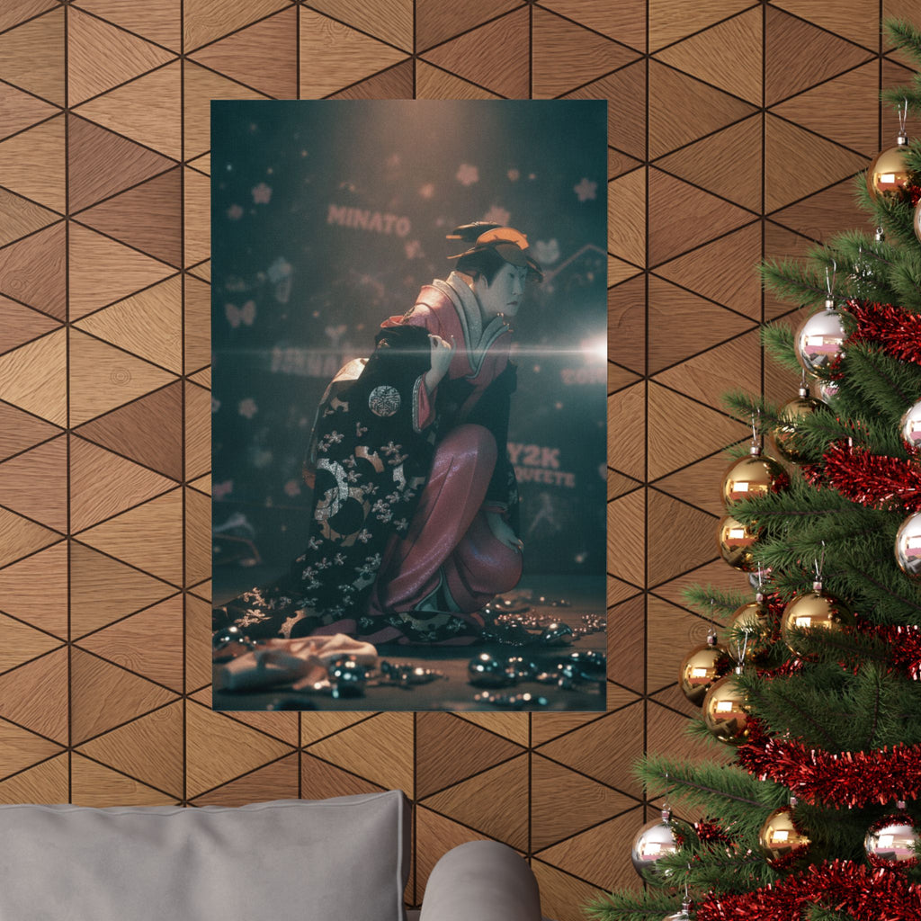 Cinematic — Actor Nakamura Kumetaro Ii As Minato, The Wife Of Yura Hyogonosuke — Matte Poster