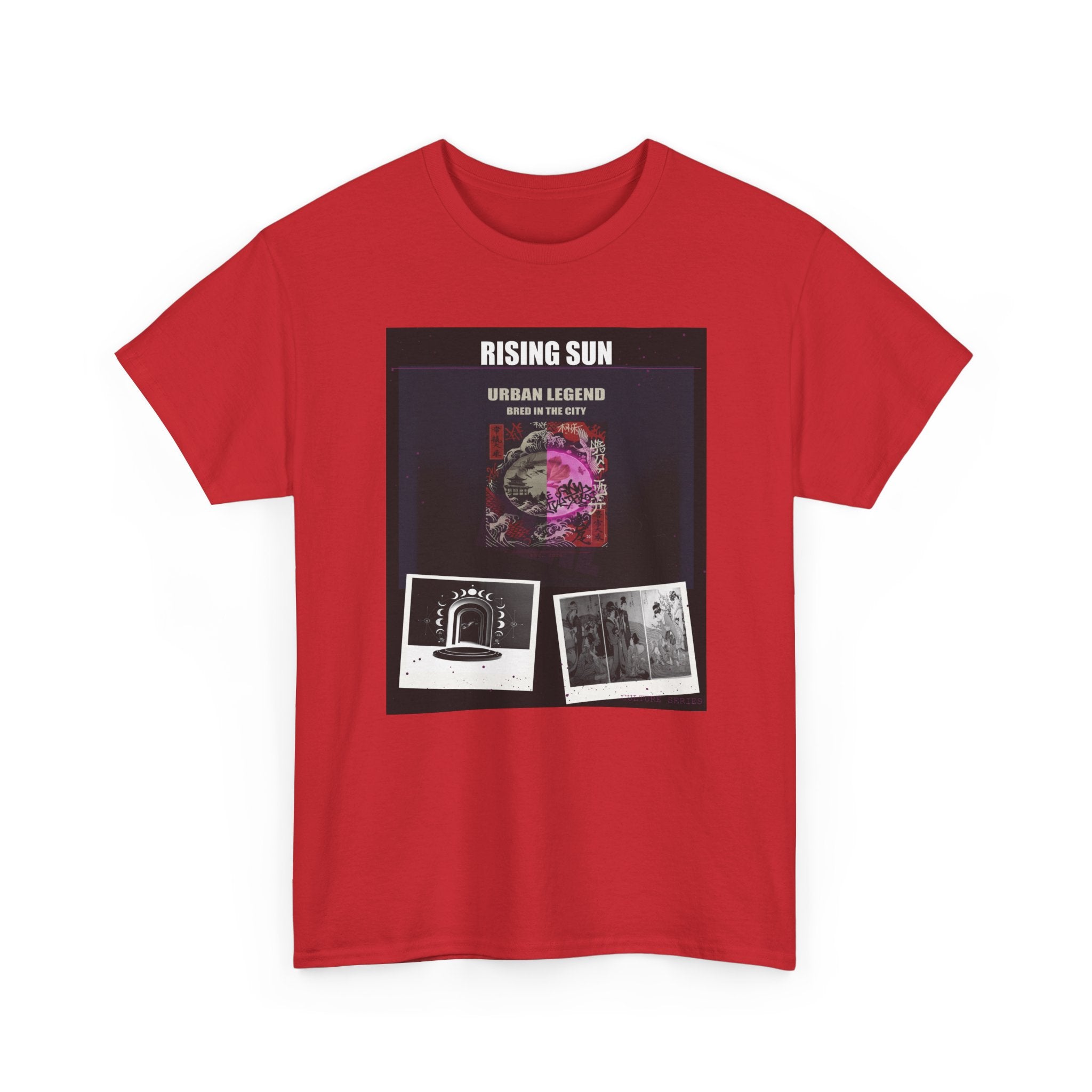 RISING SUN Magenta Night Poster Collage Graphic Tee