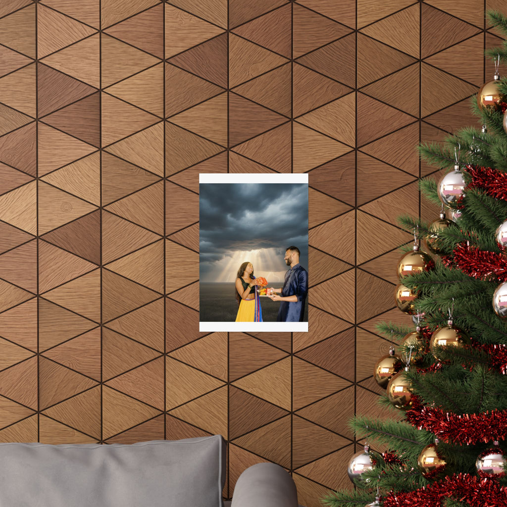 Dramatic Storm — Person — Matte Poster