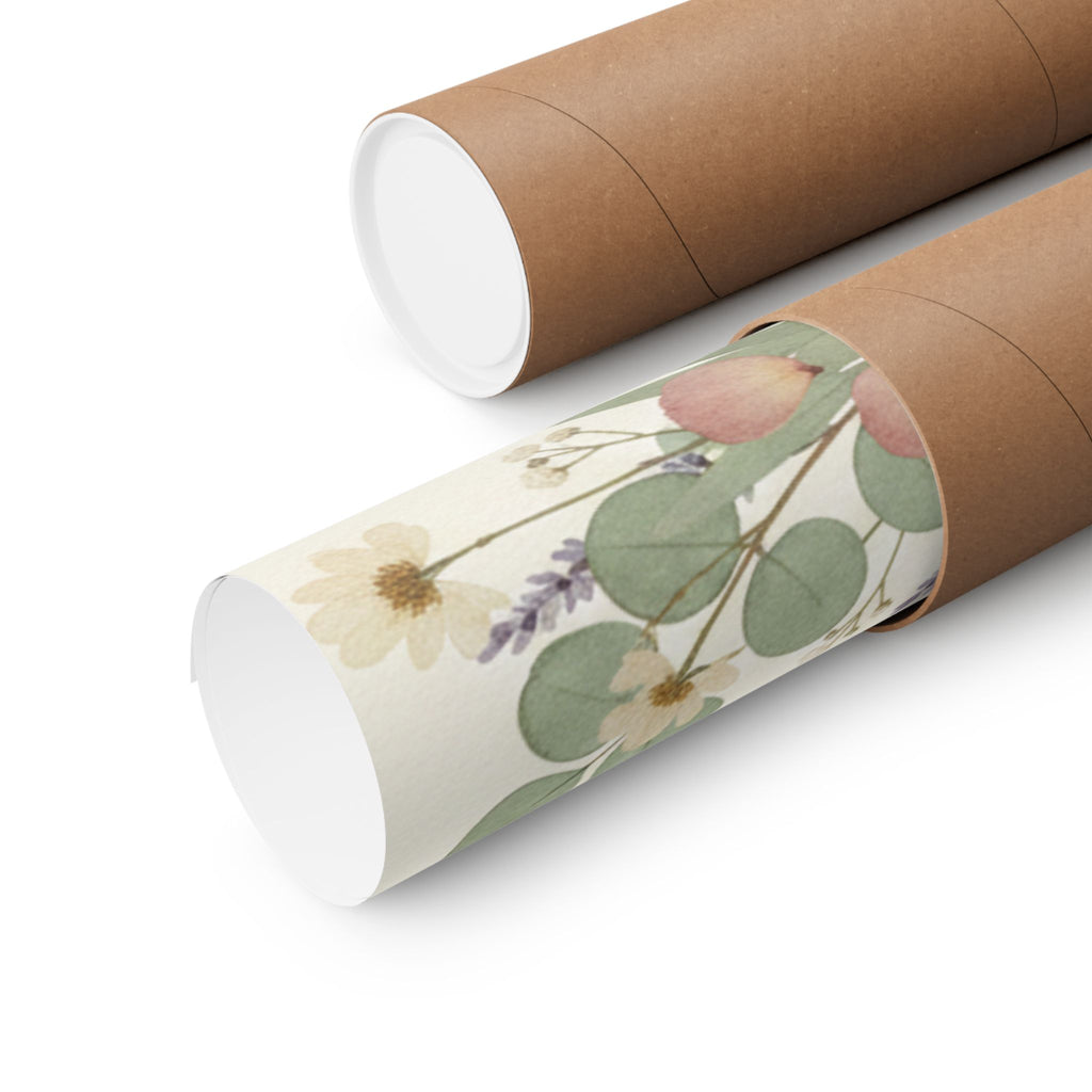 Pressed Lavender & Eucalyptus Garland Matte Poster