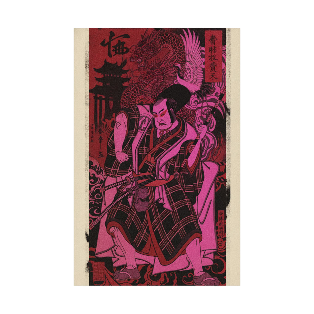 Japanese Street — The Actor Nakamura Sukegorō Ii As A Samurai Disguised As A Shichō Or Attendant A — Matte Poster