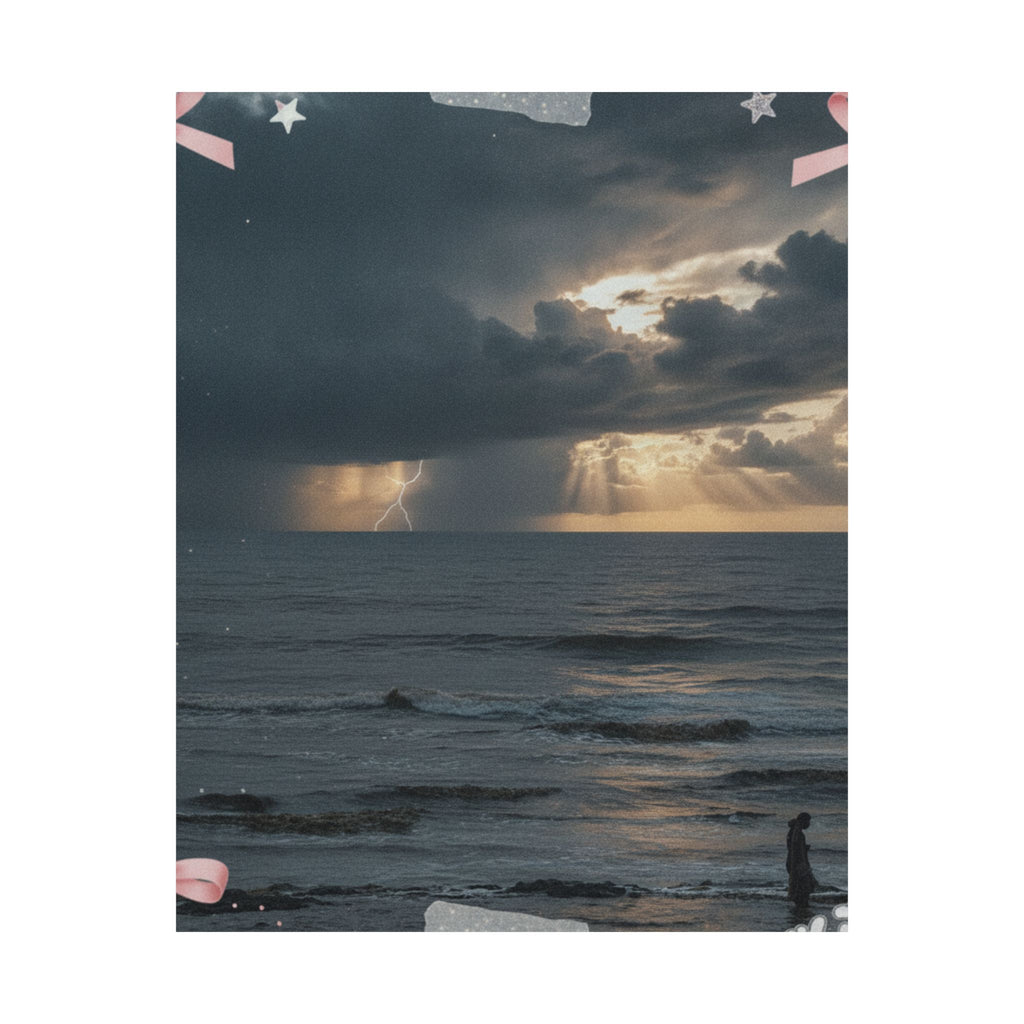 Dramatic Storm — Person — Matte Poster