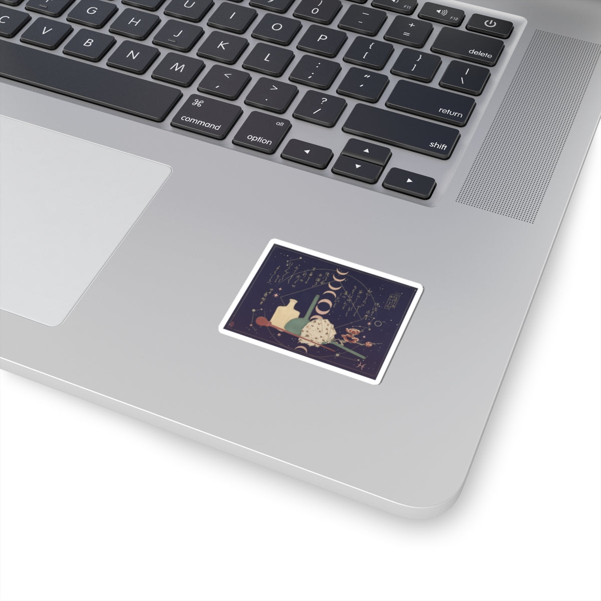 Celestial — Glass-Wares With Plum Blossoms — Kiss-Cut Sticker
