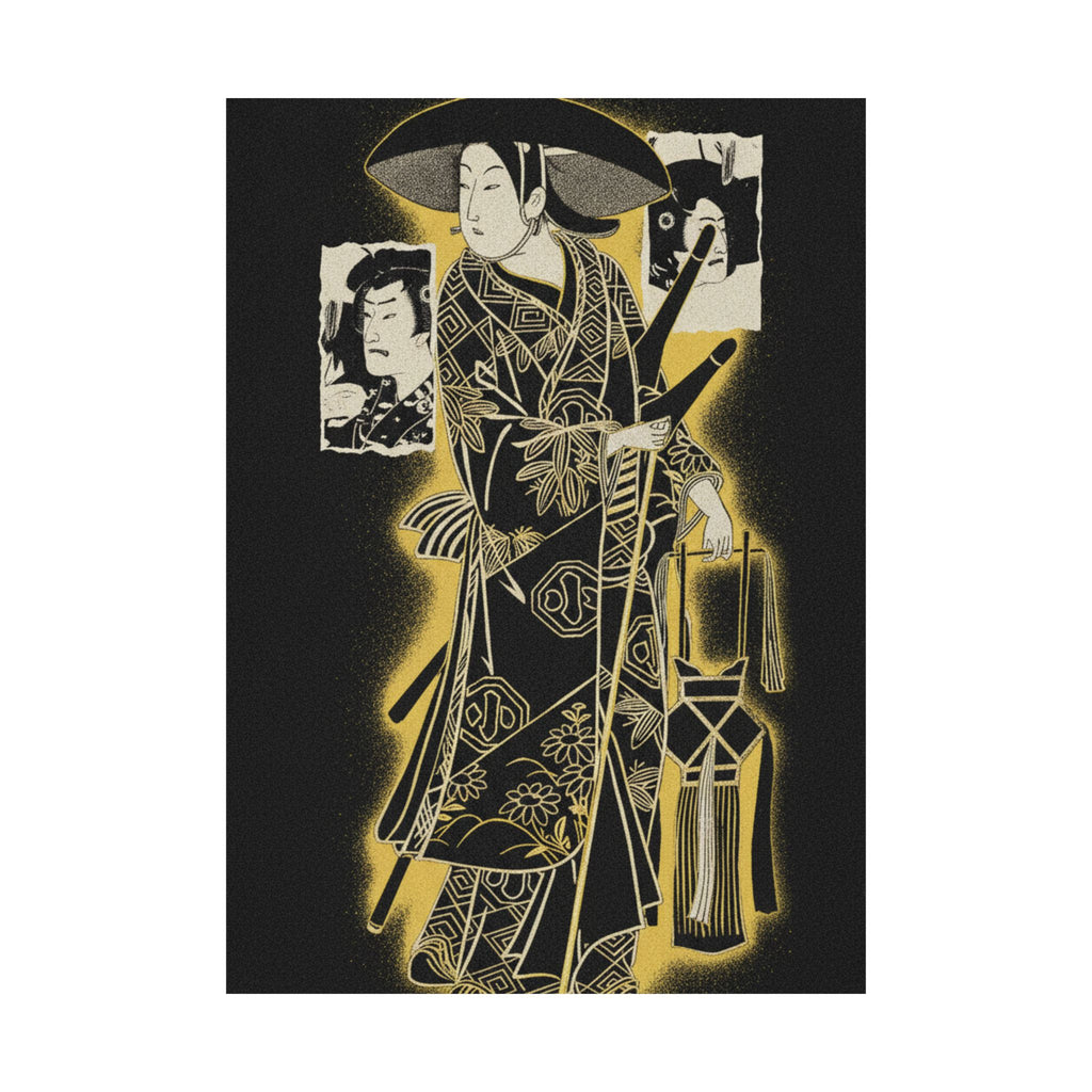 Streetwear Collage — The Actor, Arashi Otohachi, 1695–1769 In An Unidentified Role — Matte Poster