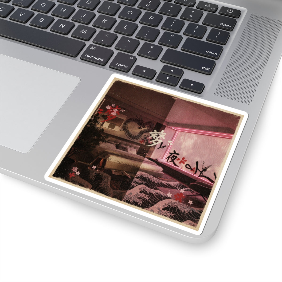 Japanese Street — Bedroom — Kiss-Cut Sticker
