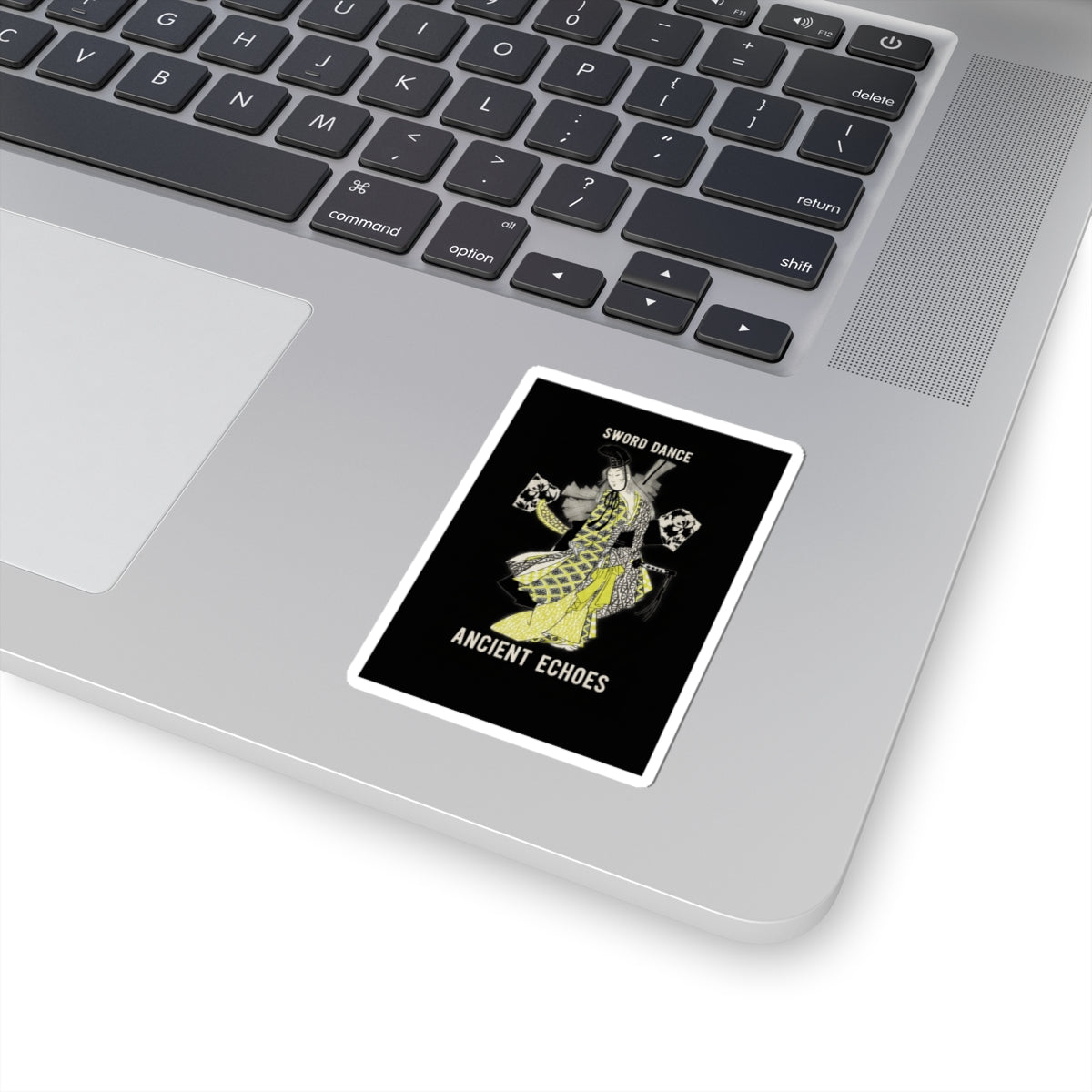 Streetwear Collage — Dancing Girl Wearing A Sword — Kiss-Cut Sticker