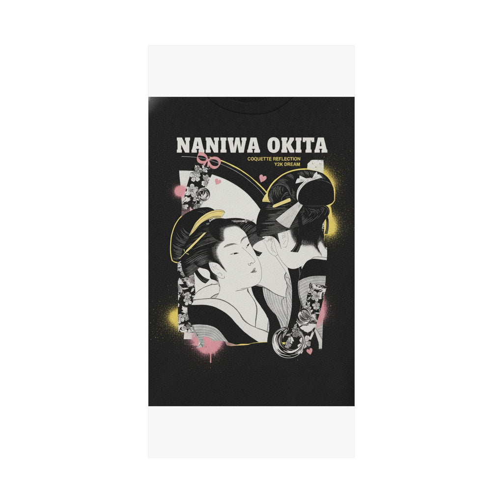 Streetwear Collage — Naniwa Okita Admiring Herself In A Mirror — Matte Poster