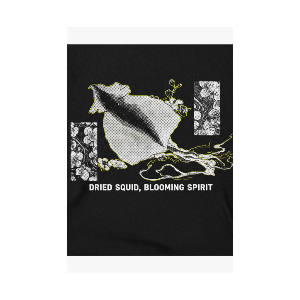 Streetwear Collage — Dried Cuttle-Fish And Plum Blossoms — Matte Poster