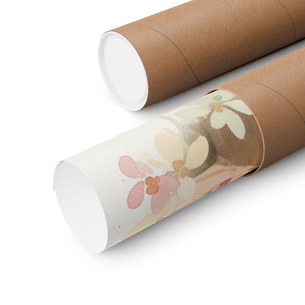 Watercolor — Candle — Matte Poster
