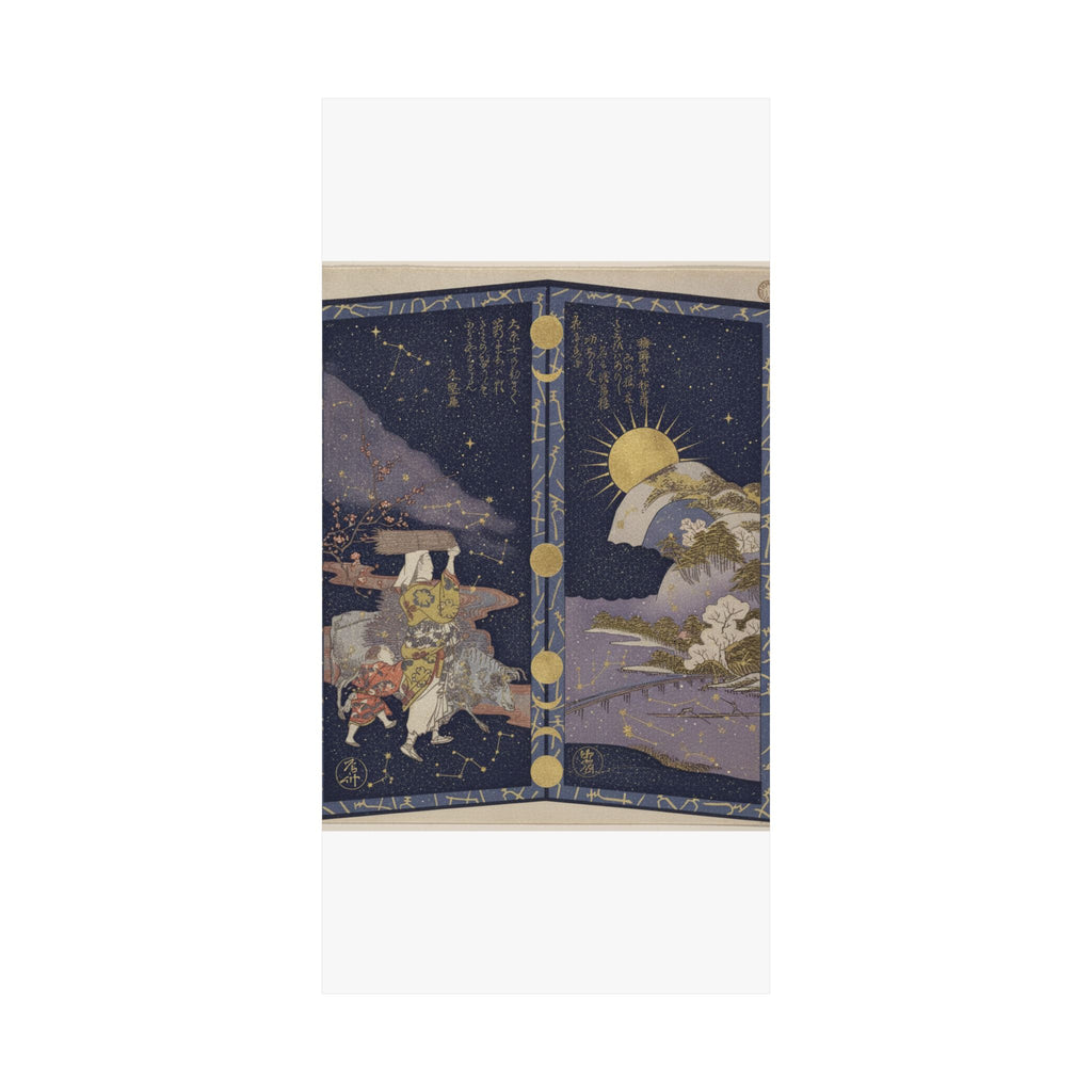 Celestial — Surimono In Shape Of Small Twofold Screen — Matte Poster