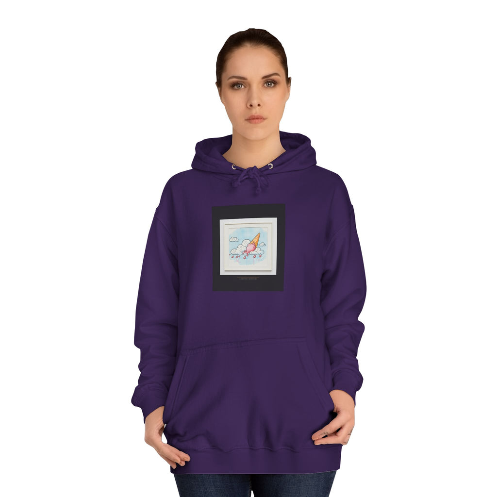 Melting Ice Cream Cloud Watercolour Pullover Hoodie