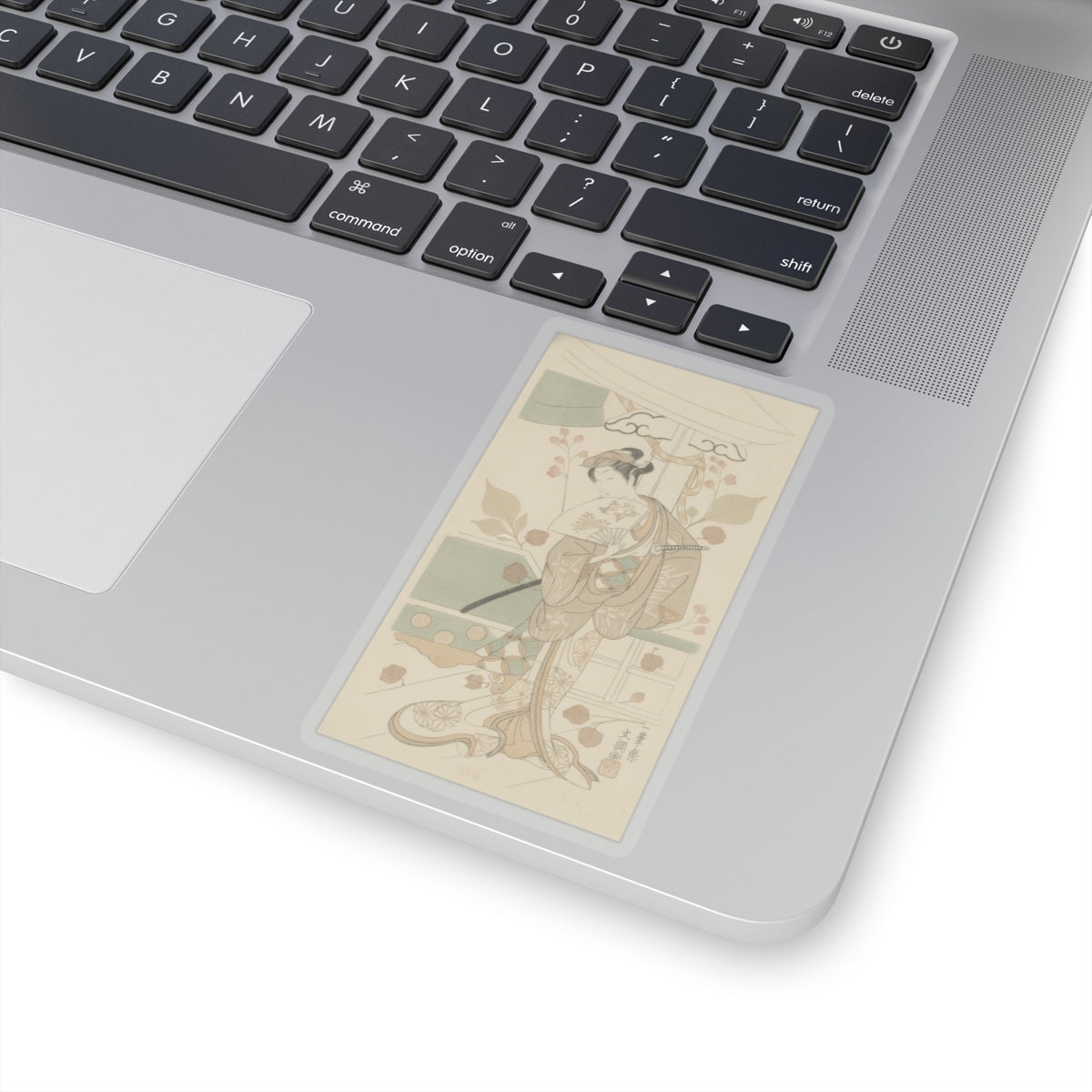 Botanical — The Actor Ichikawa Uzayemon Ix 1724–1785 In A Female Role — Kiss-Cut Sticker