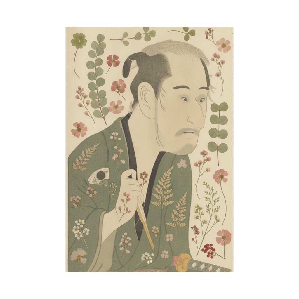 Botanical — The Actor Onoye Matsusuke As A Ronin — Matte Poster