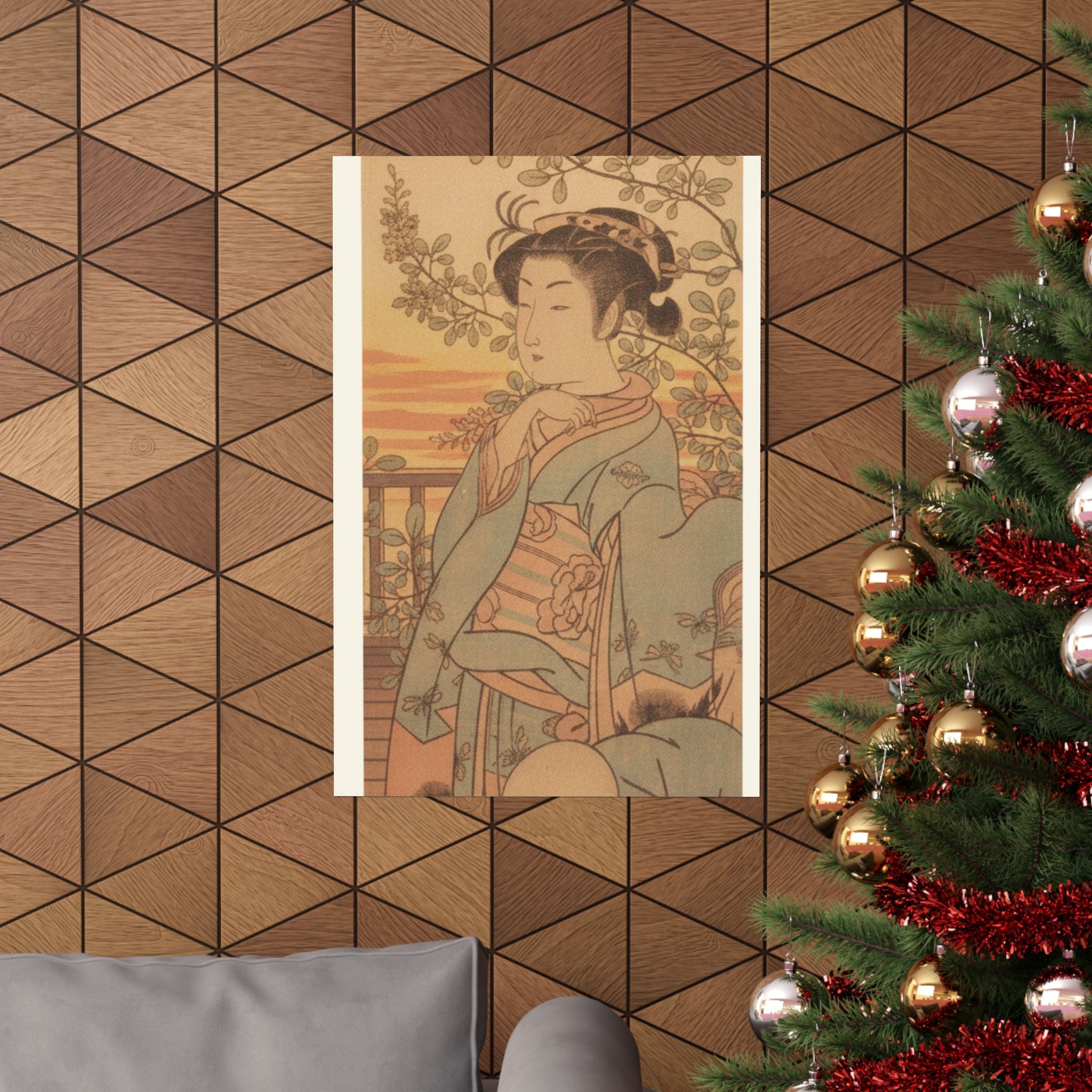 Southern Sunset — A Young Lady And Her Boy Servant — Matte Poster