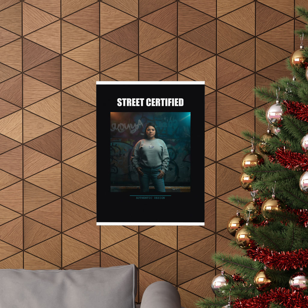 Street Certified Graffiti Wall Portrait Matte Poster