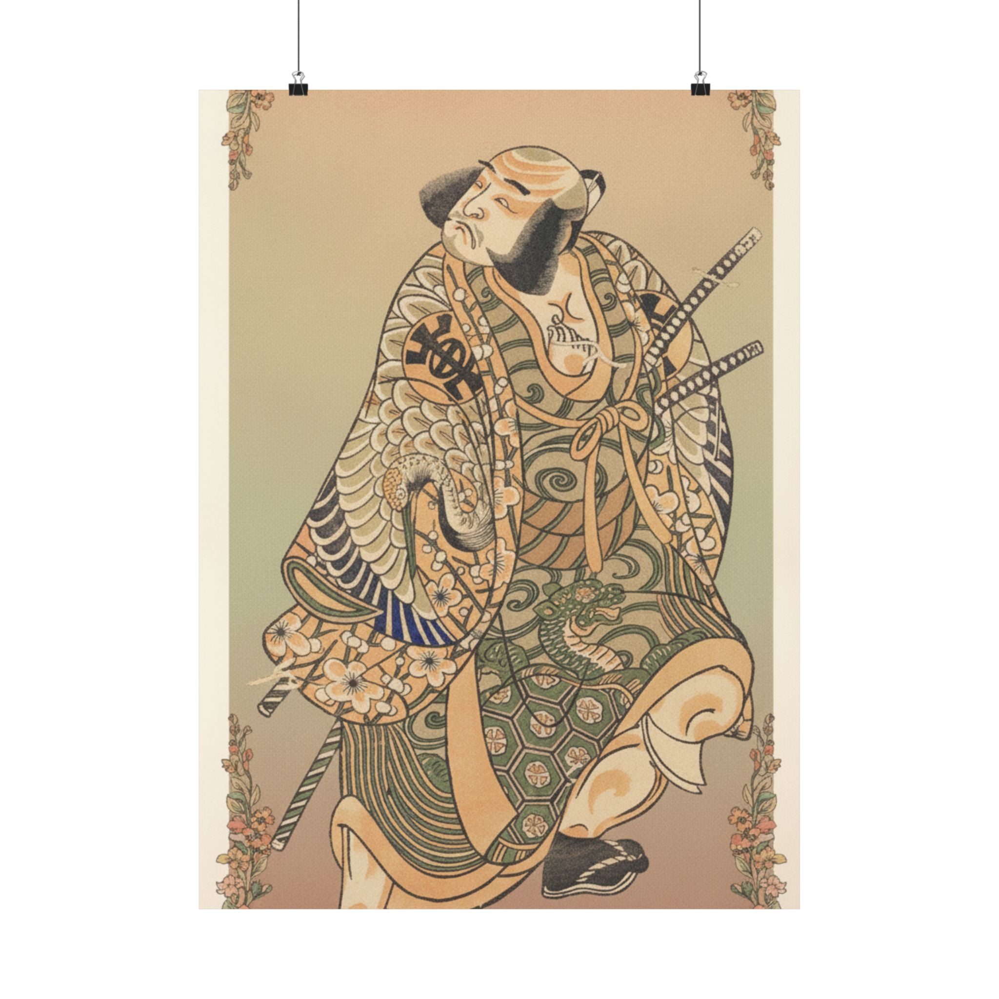 Affirmation — The Actor Nakamura Nakazo As A Warrior — Matte Poster