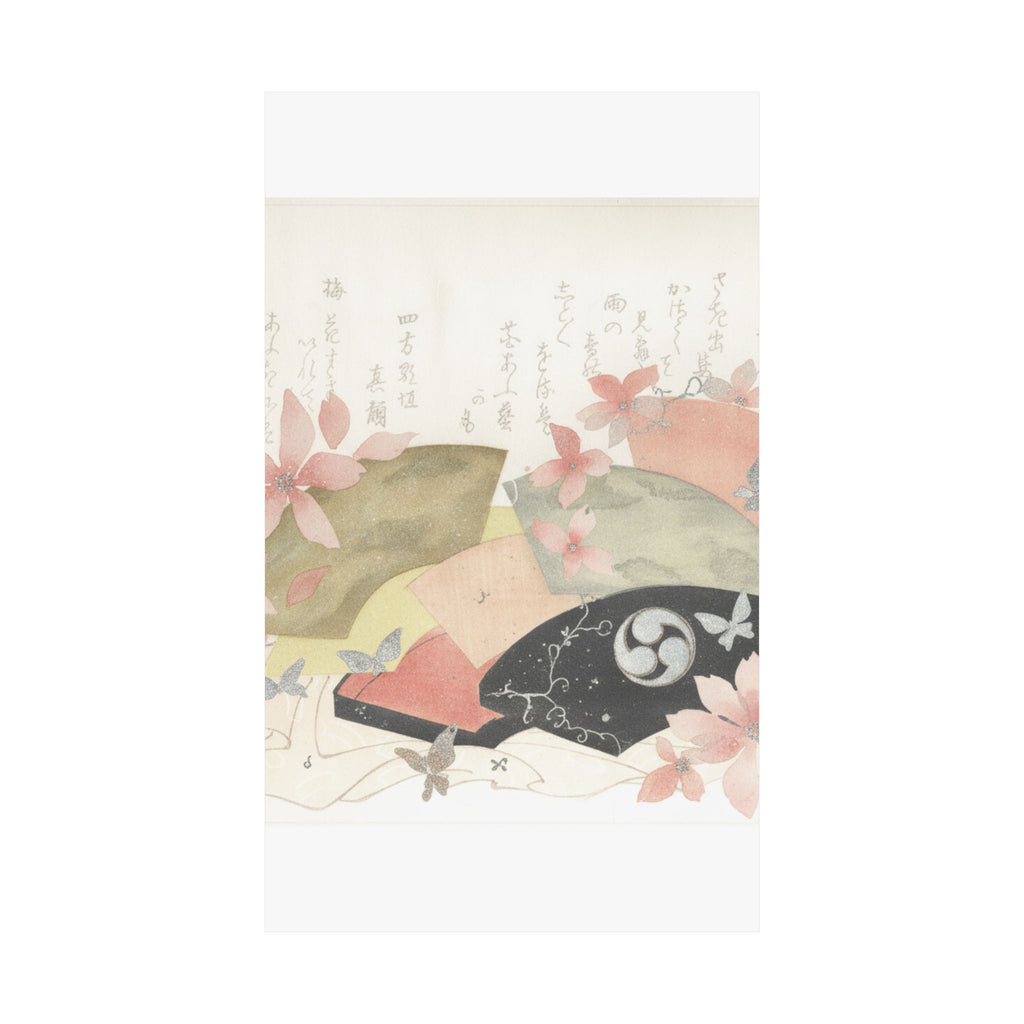 Watercolor — Fan-Box With Fans — Matte Poster