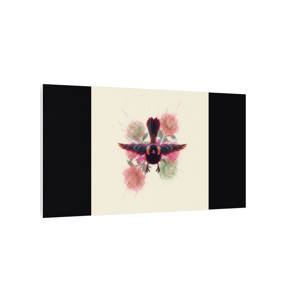 BRED IN THE CITY Flying Bird & Roses Matte Canvas