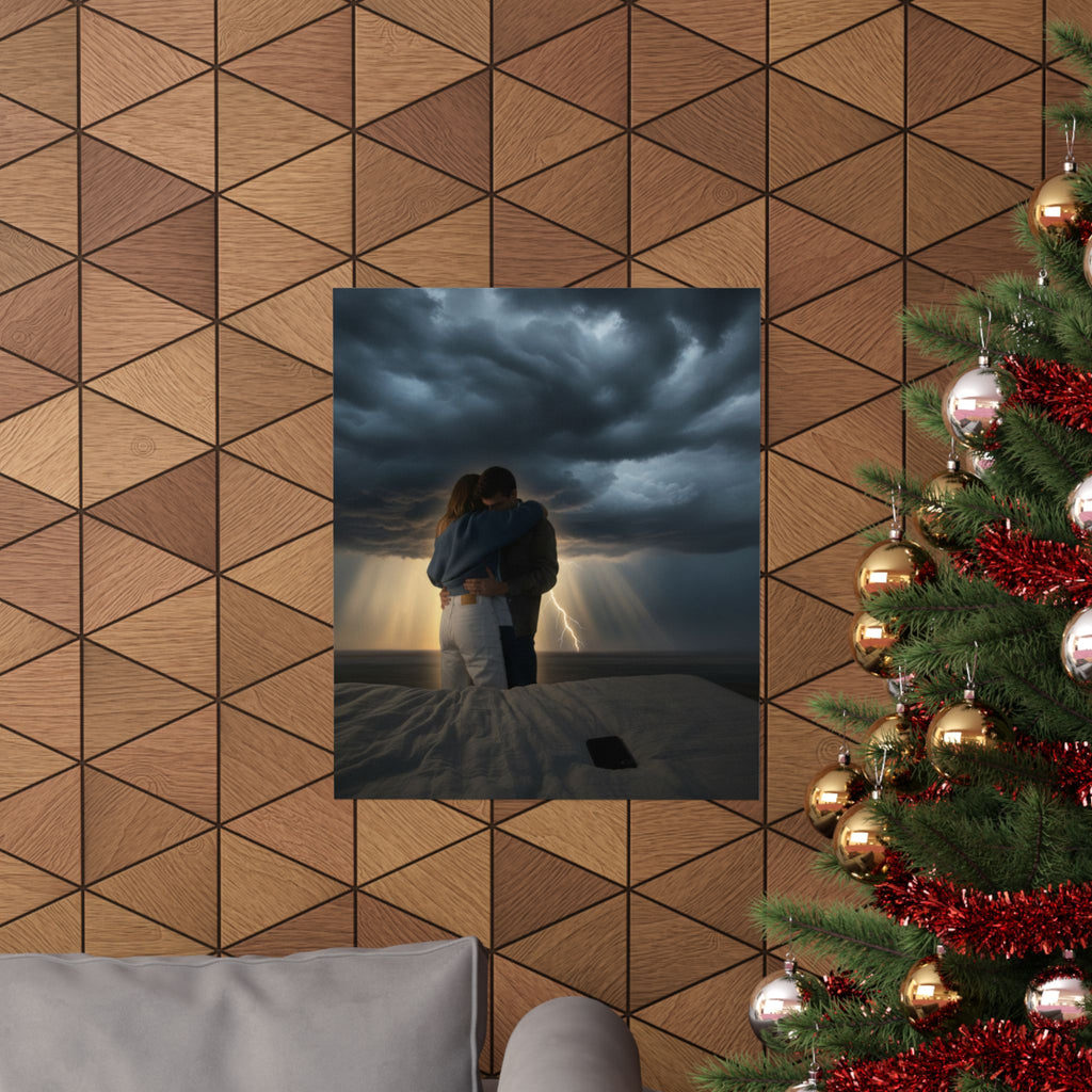 Dramatic Storm — Person — Matte Poster