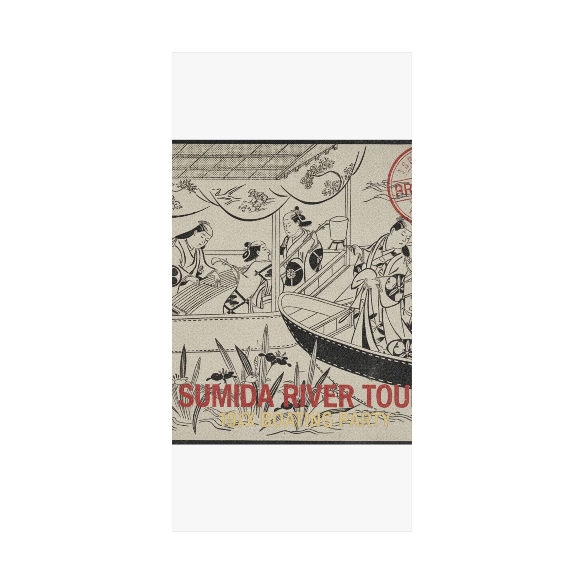 Vintage Bootleg — An Actor'S Boating Party On The Sumida River — Matte Poster
