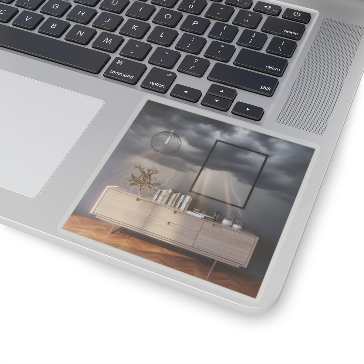 Dramatic Storm — Interior — Kiss-Cut Sticker