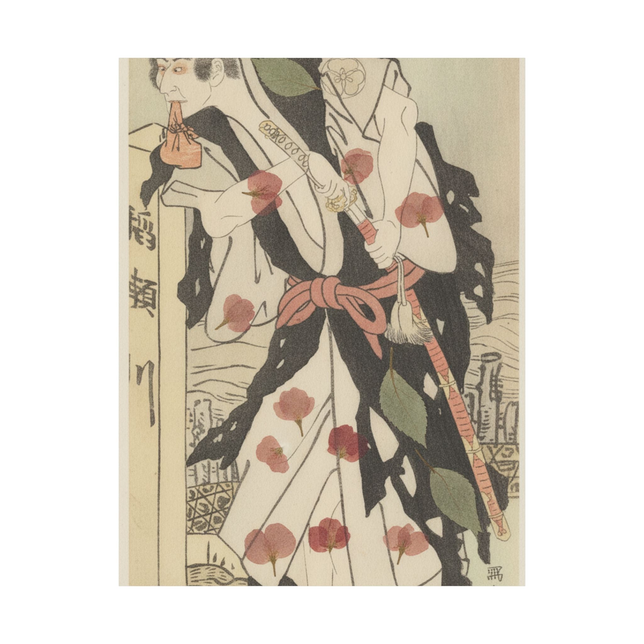 Botanical — Morita Kanya Viii As Kawachi Kanja, Disguised As Genkaibo — Matte Poster