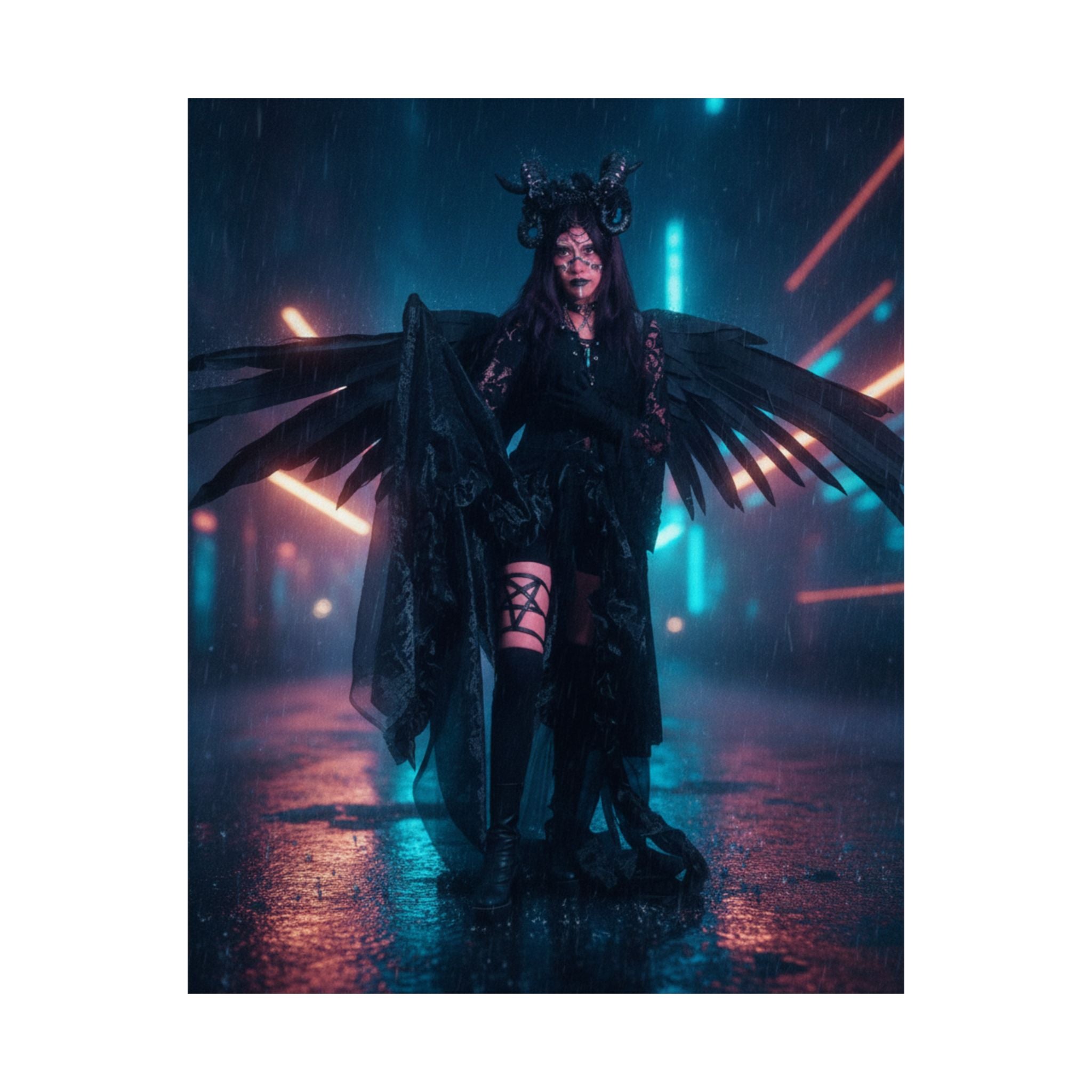 Neon Noir — Person — Matte Poster