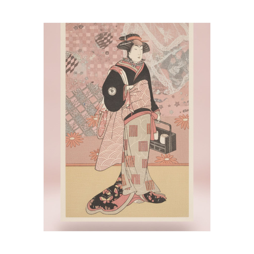 Product Marketing — The Actor Iwai Hanshiro Iv As A Woman In A Black Kimono — Matte Poster