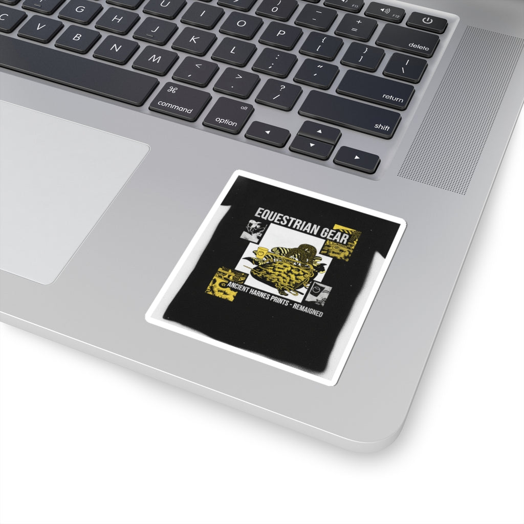Streetwear Collage — Saddle, Horse-Dipper And Other Harness — Kiss-Cut Sticker