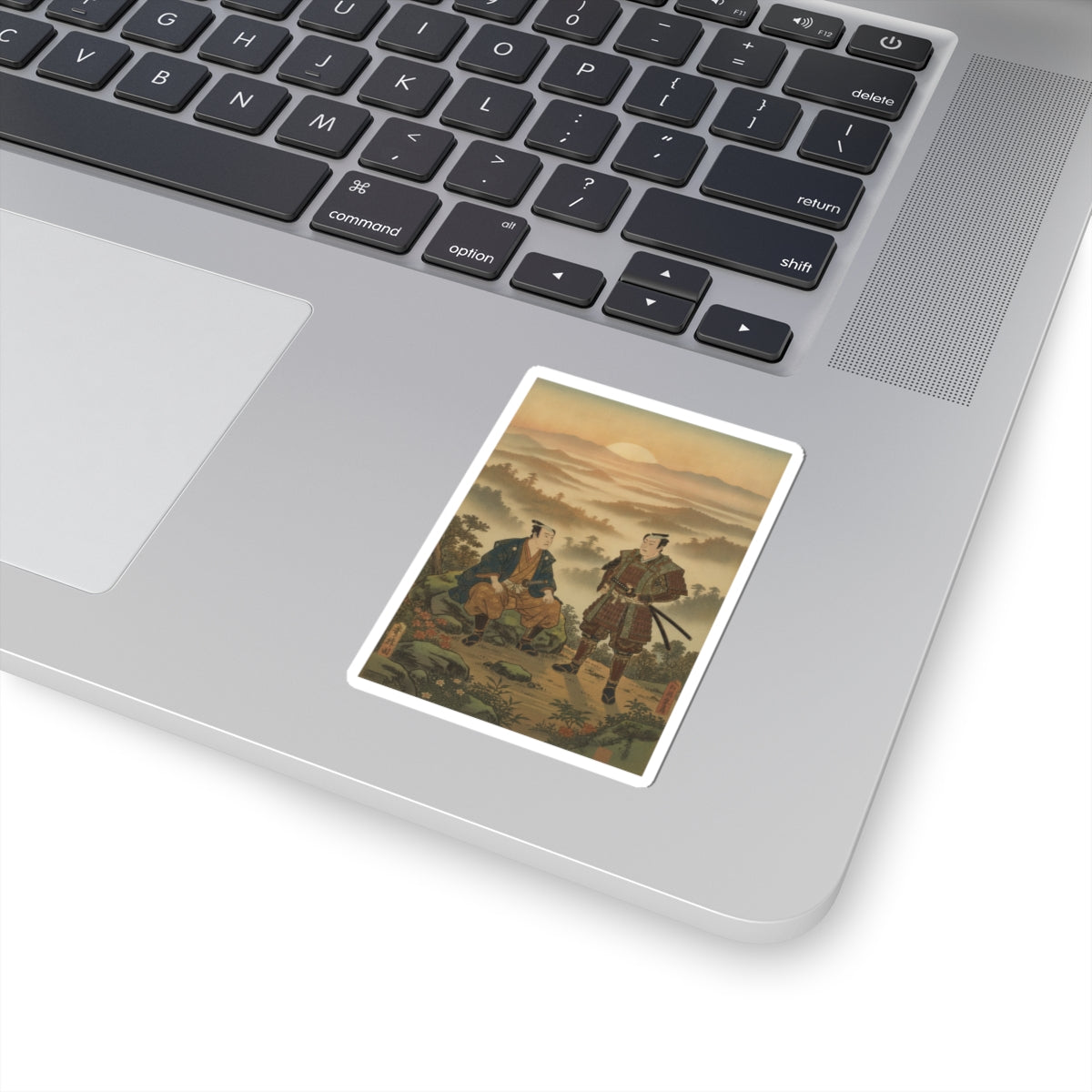 Scenic Nature — A Daimyo Talking To One Of His Retainers — Kiss-Cut Sticker