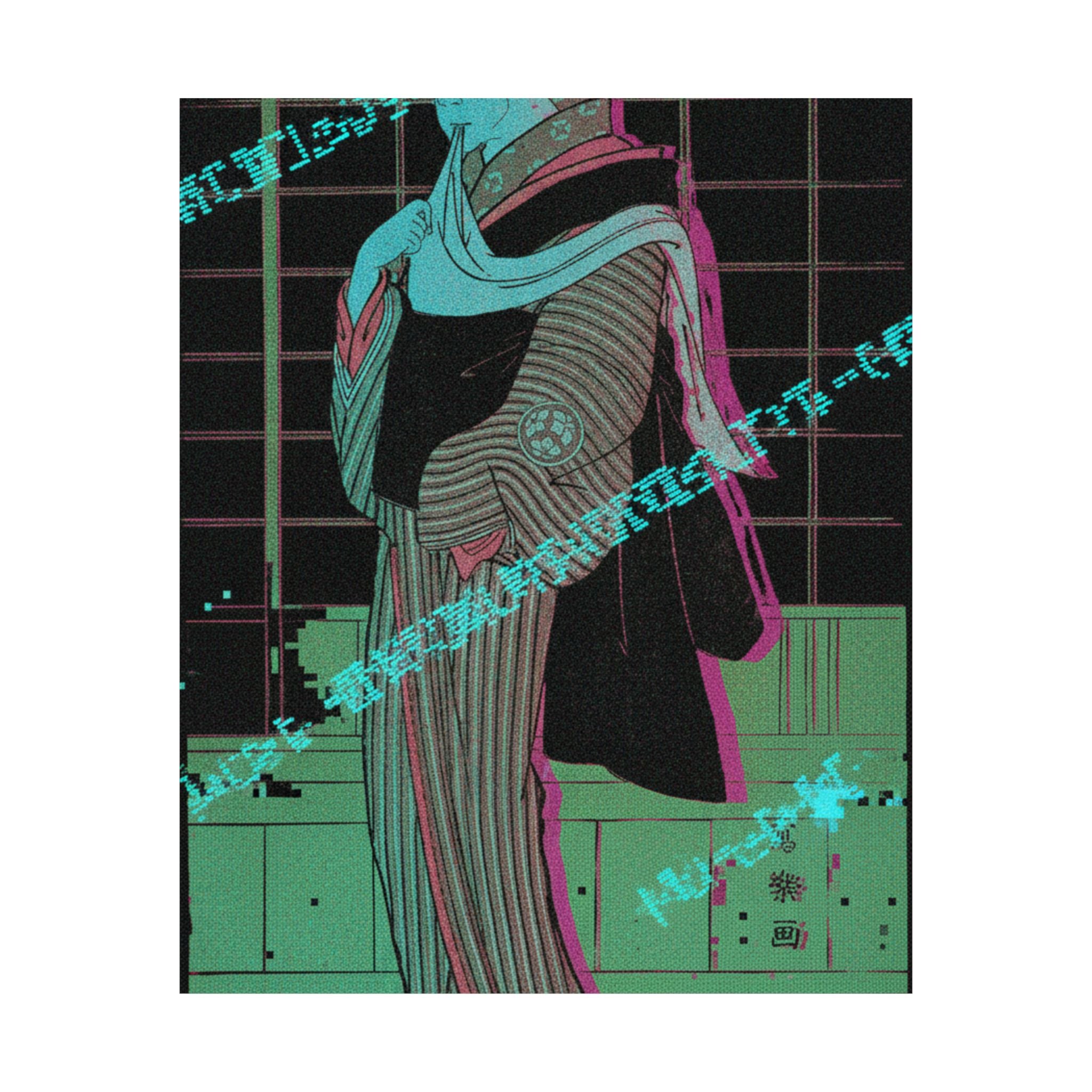 Glitch Culture — Osagawa Tsuneyo Ii As The Hairdresser O-Roku — Matte Poster