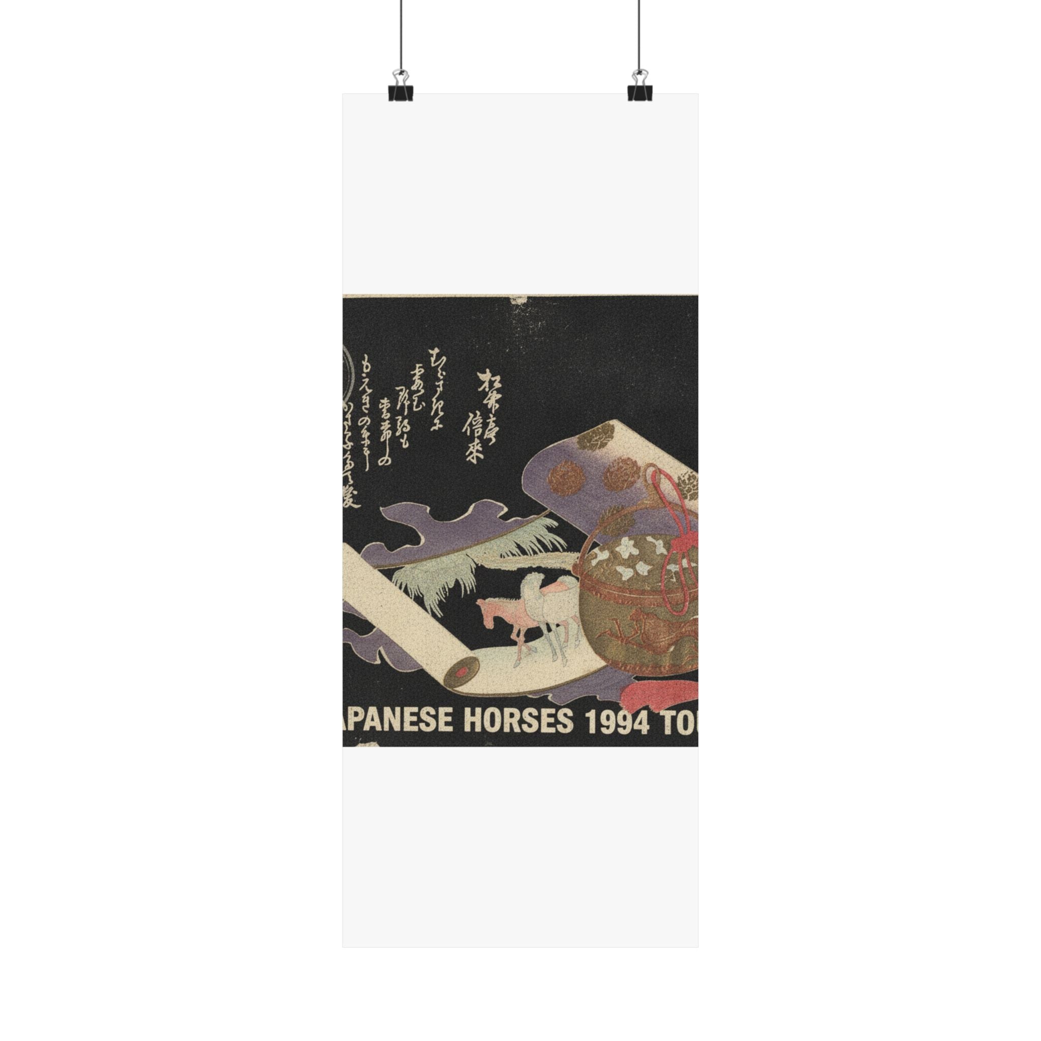 Vintage Bootleg — Scroll Painting Of Horse — Matte Poster