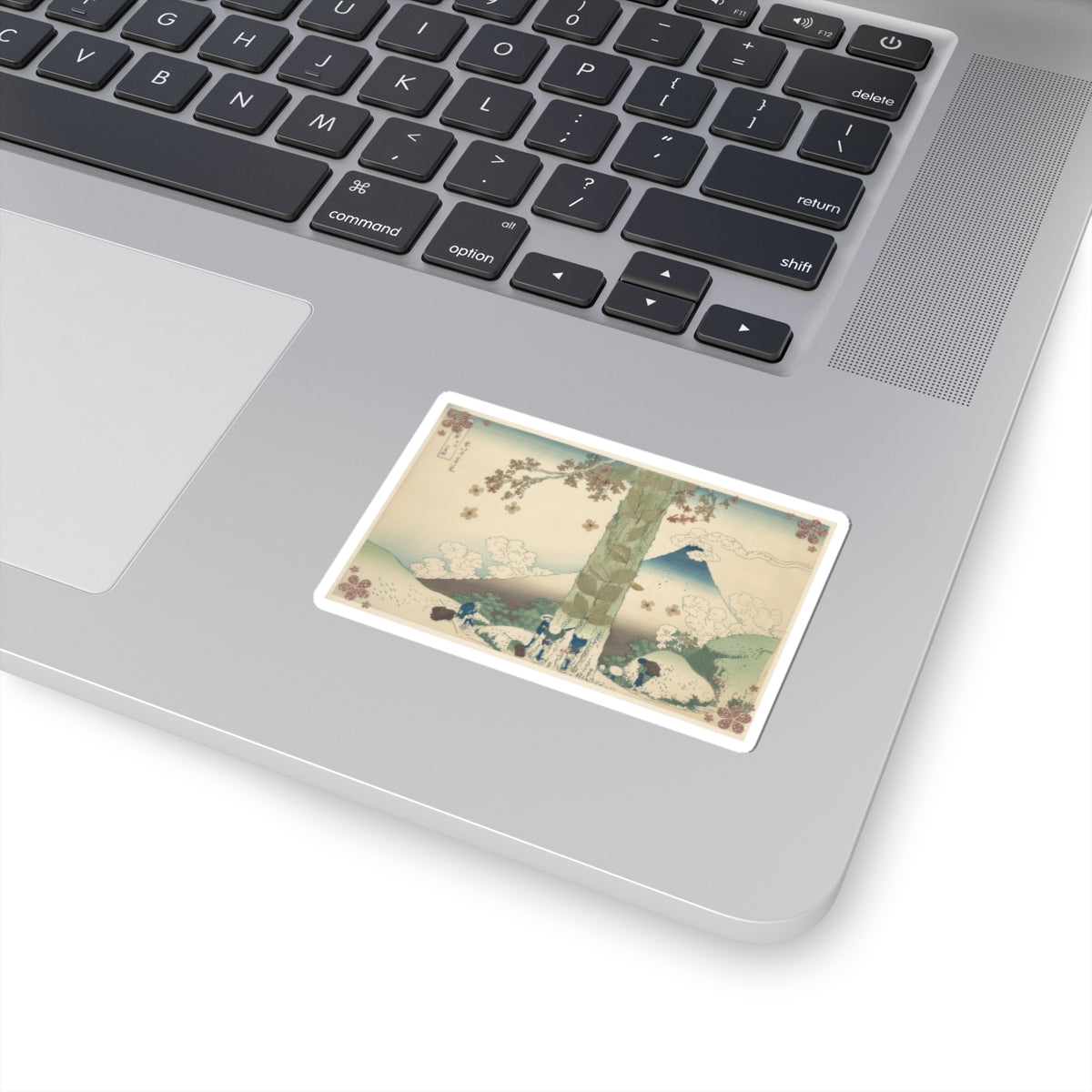 Botanical — Mishima Pass In Kai Province (Kōshū Mishima Goe), From The Series Thirty-Six Vie — Kiss-Cut Sticker
