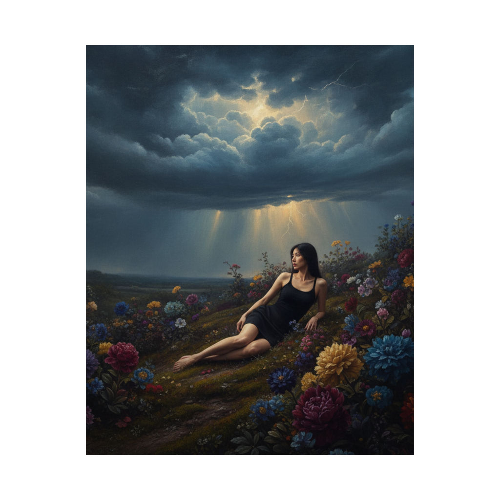 Dramatic Storm — Person — Matte Poster