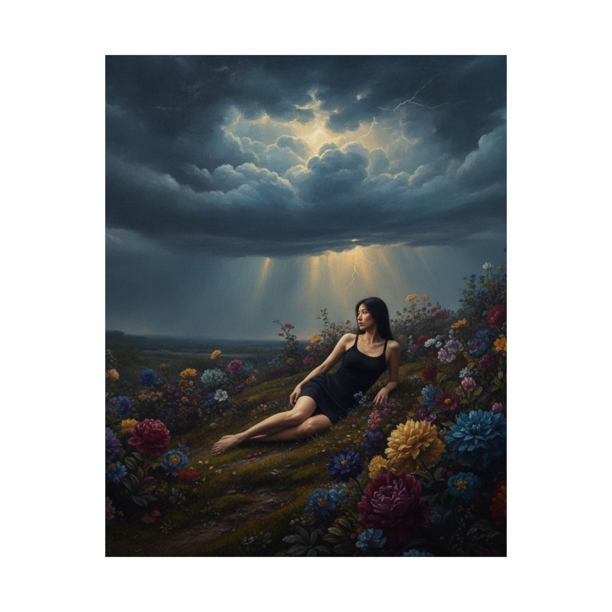 Dramatic Storm — Person — Matte Poster