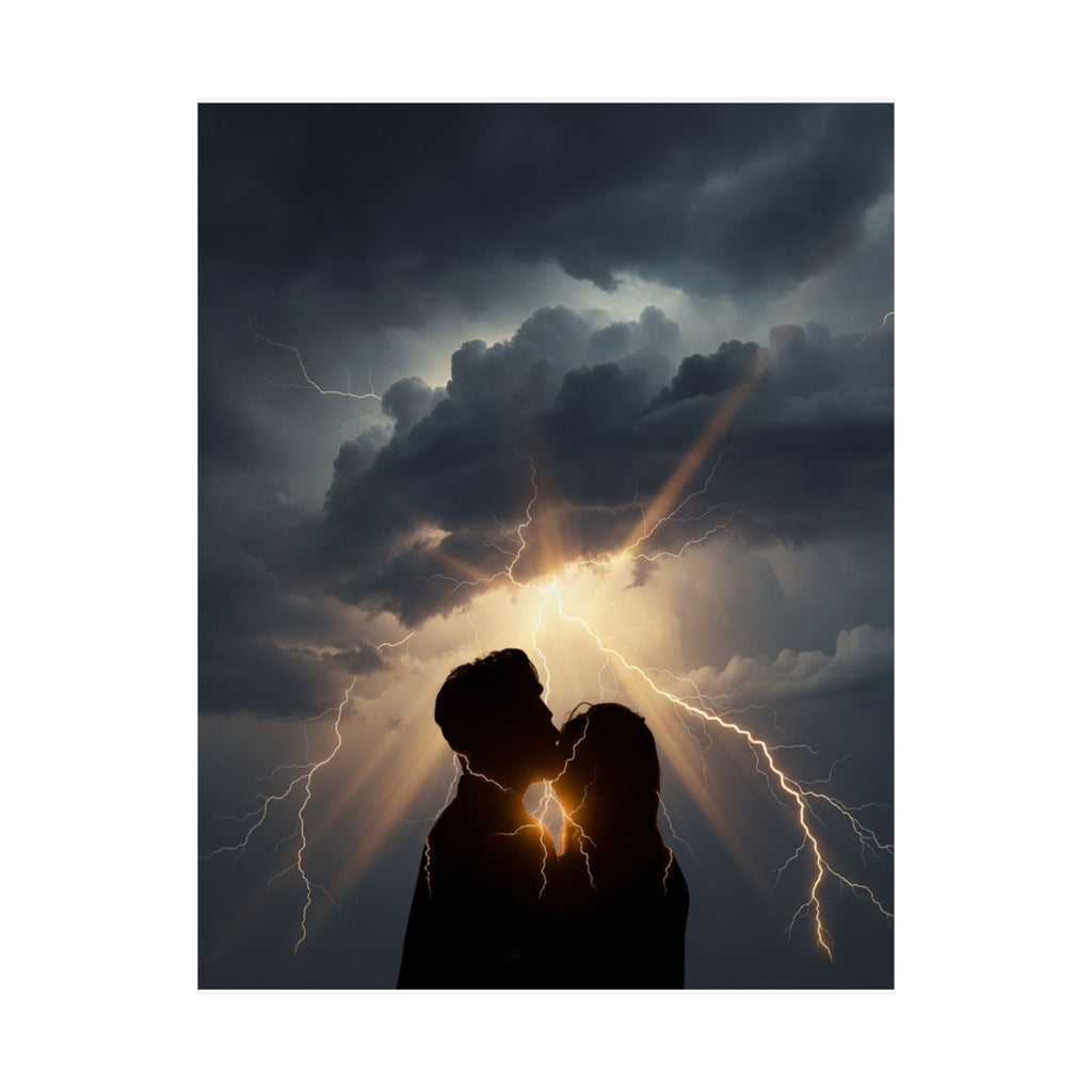 Dramatic Storm — Person — Matte Poster