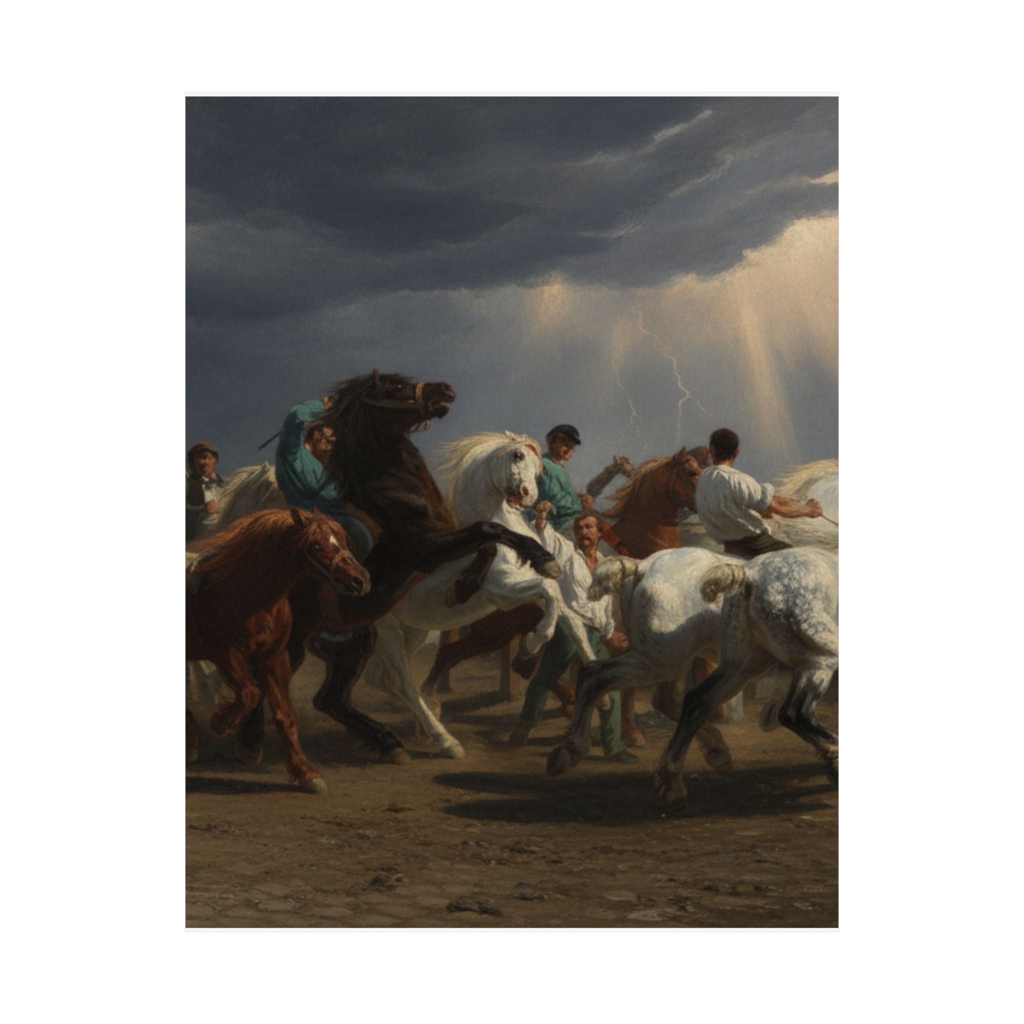Dramatic Storm — Horse — Matte Poster