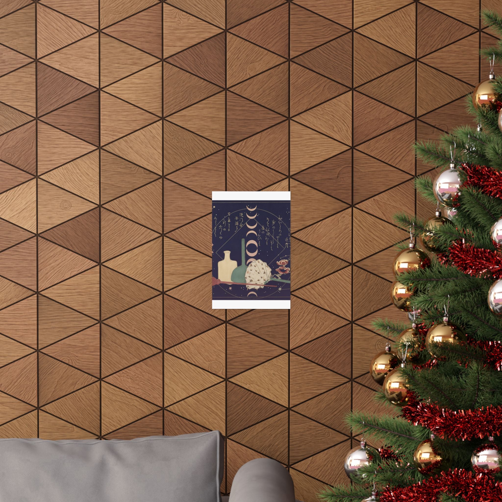 Celestial — Glass-Wares With Plum Blossoms — Matte Poster