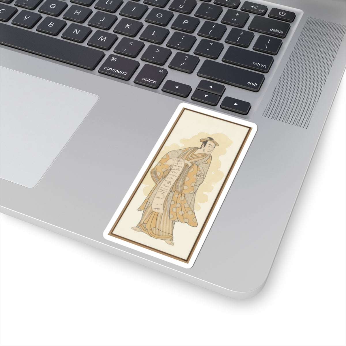Watercolor — The Actor, Matsumoto Koshiro I 1674–1730 Reading A Letter — Kiss-Cut Sticker