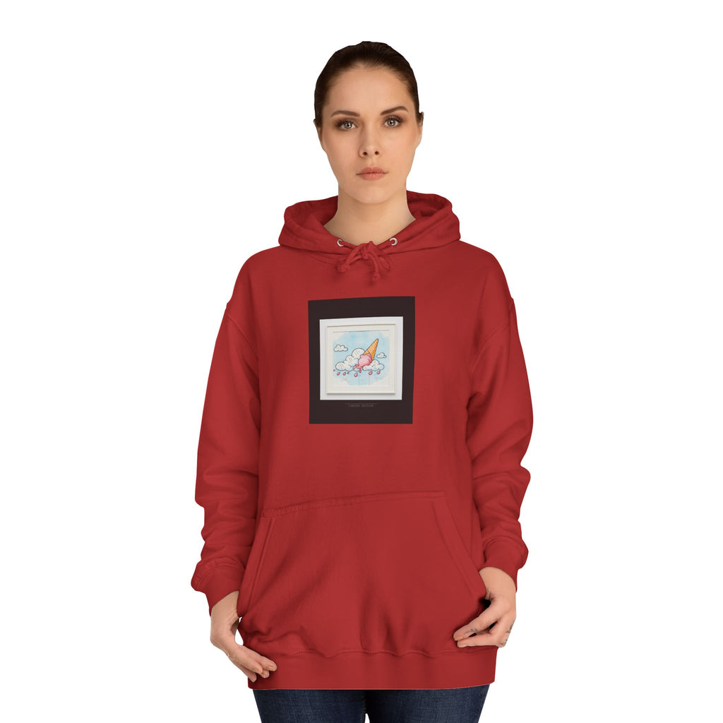 Melting Ice Cream Cloud Watercolour Pullover Hoodie