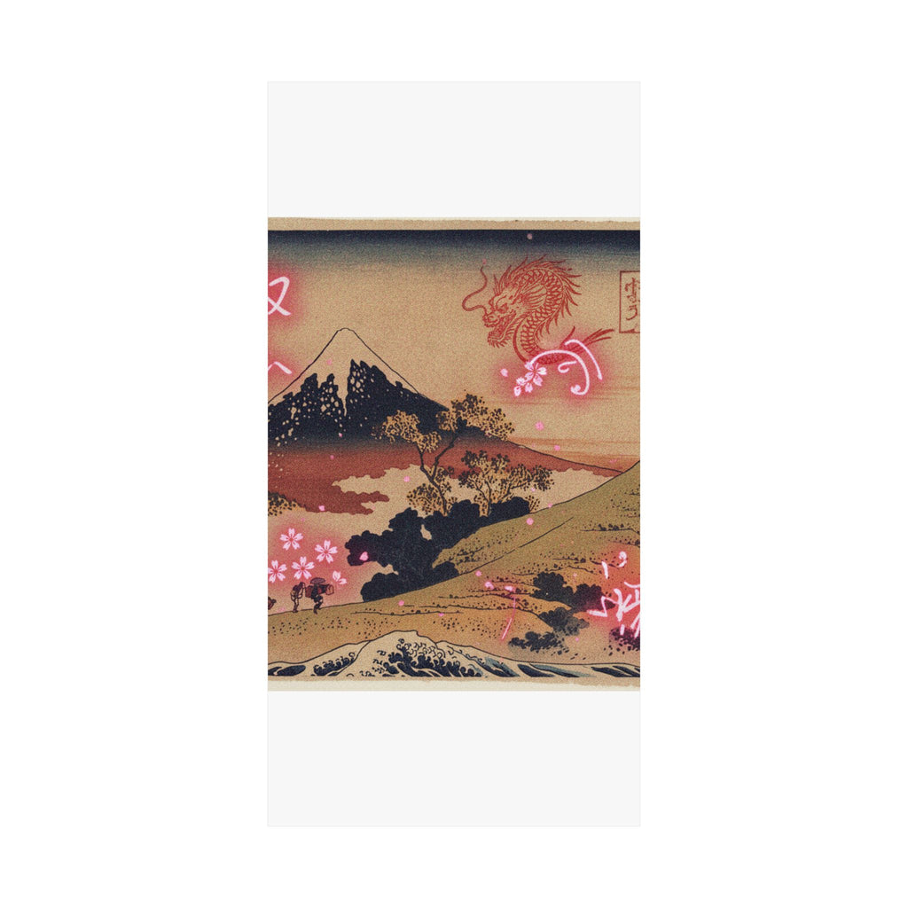 Japanese Street — The Inume Pass In Kai Province (Kōshū Inume Tōge), From The Series Thirty-Six Vi — Matte Poster