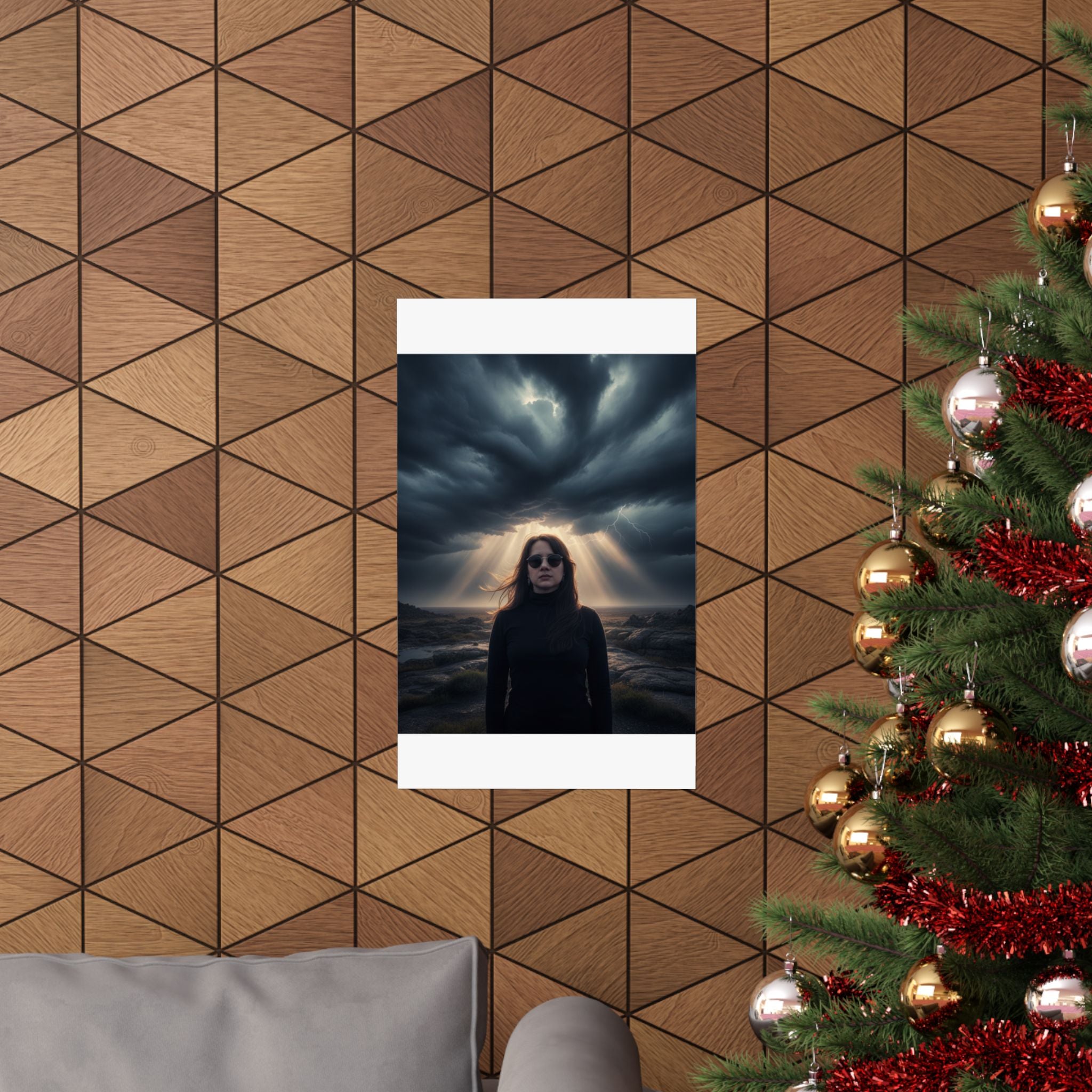 Dramatic Storm — Person — Matte Poster