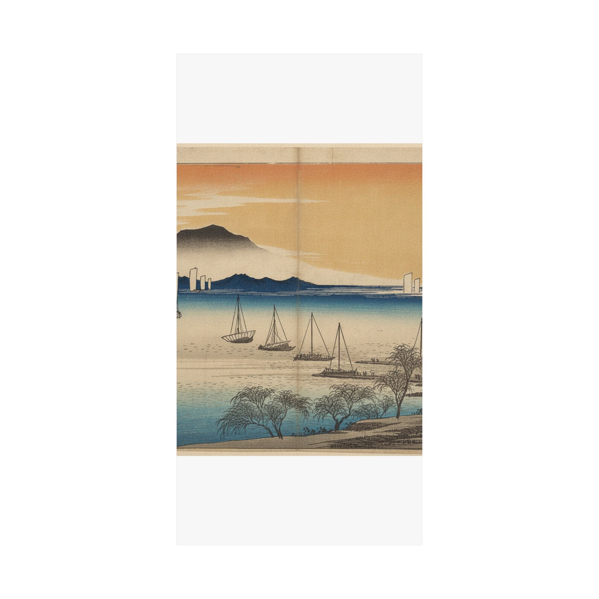 Affirmation — Sailing Boats Returning To Yabase, Lake Biwa — Matte Poster