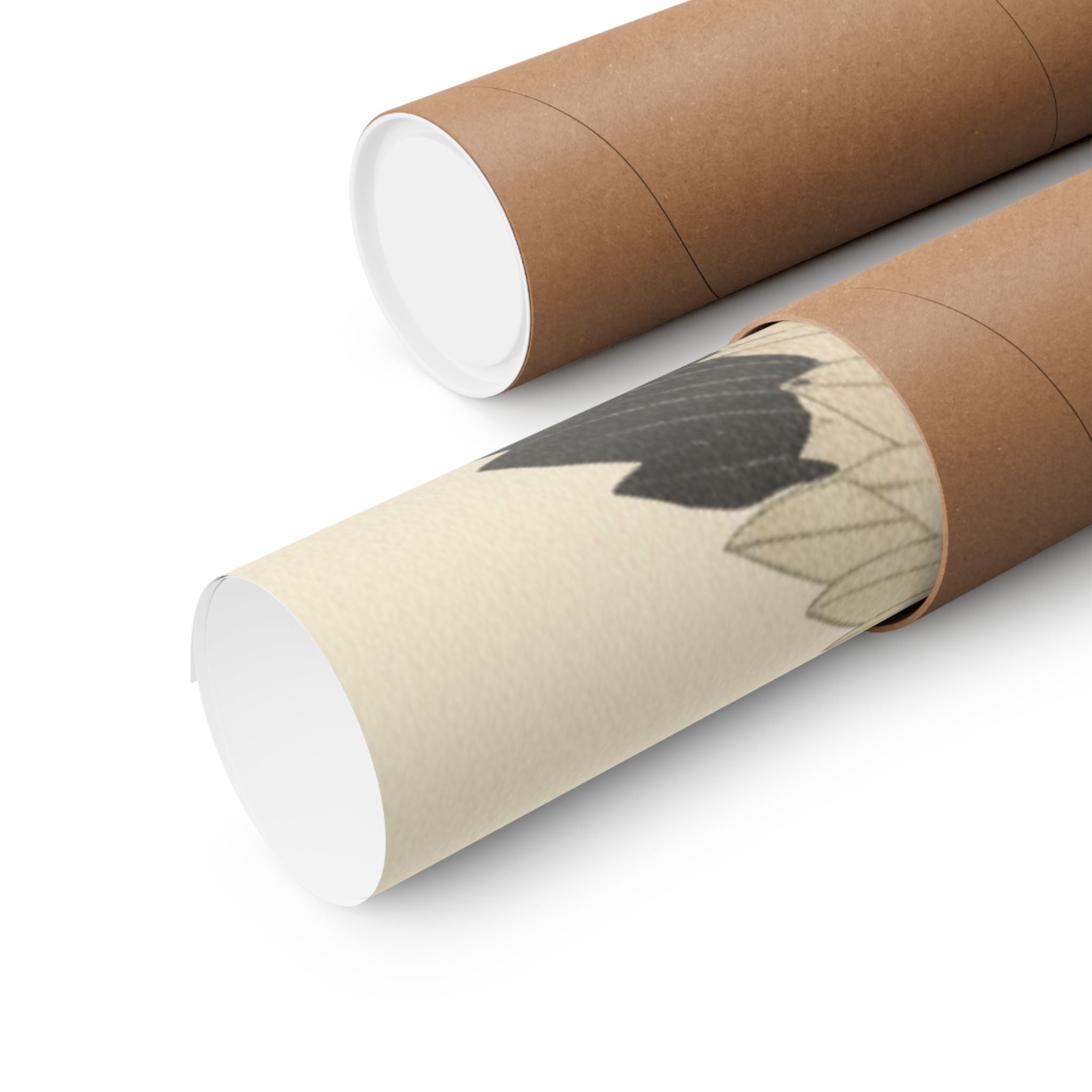 Botanical — White Crane Flying Across The Sun'S Disc — Matte Poster