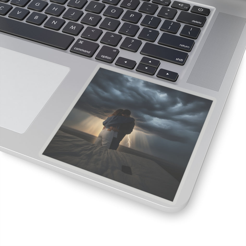 Dramatic Storm — Person — Kiss-Cut Sticker