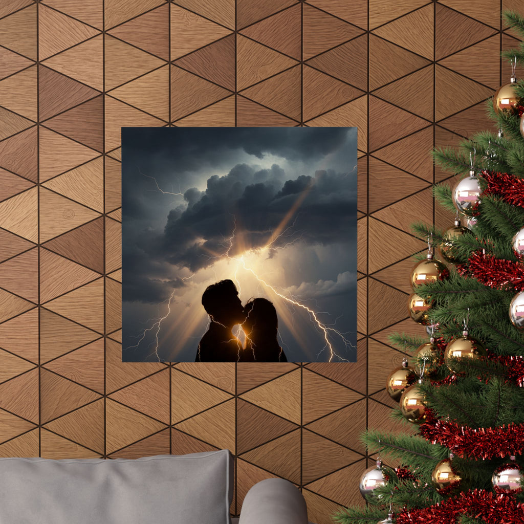 Dramatic Storm — Person — Matte Poster